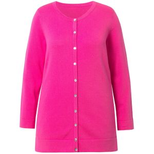 Ulla Popken Gebreid vest  magenta