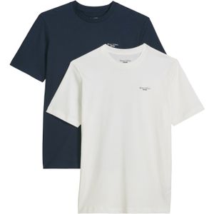 Marc O'Polo DENIM Shirt  donkerblauw / wit