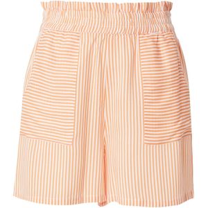 VERO MODA Broek 'VMBUMPY'  oranje / wit