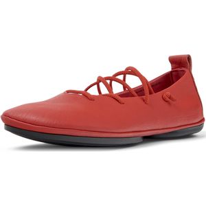 CAMPER Ballerina met riempjes 'Right Nina'  lichtrood