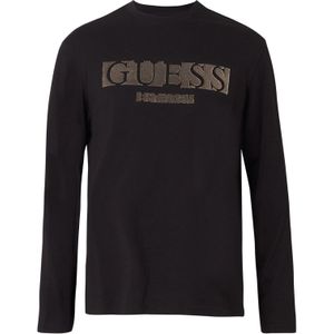 GUESS Shirt  taupe / zwart