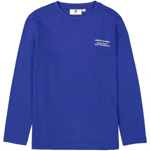 GARCIA Shirt  blauw / wit
