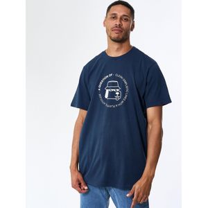 A Question Of (AQO) Shirt 'Tee Print - Sky Captain'  navy