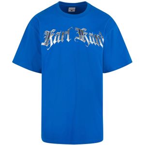 Karl Kani Shirt 'Old English Chrome'  blauw / zilver