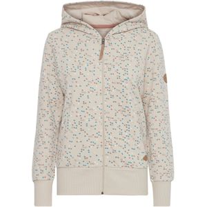 Oxmo Sweatvest 'Beatrice'  beige / blauw / bruin