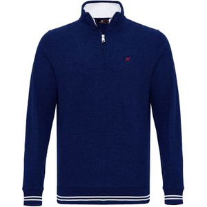 Williot Trui  donkerblauw / rood / wit