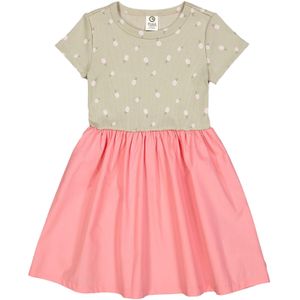 Müsli by GREEN COTTON Jurk '1552084700'  beige / lichtgroen / rosa