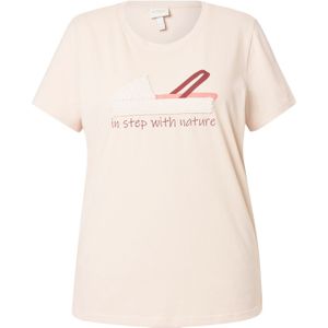 Ulla Popken Shirt  lichtroze / donkerroze / offwhite / natuurwit