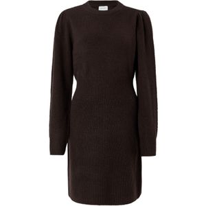 VILA Gebreide jurk  chocoladebruin