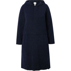 Ulla Popken Gebreide jurk  marine / wit