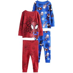 Next Nachtkledij 'License Snuggle'  blauw / rood / zwart / wit