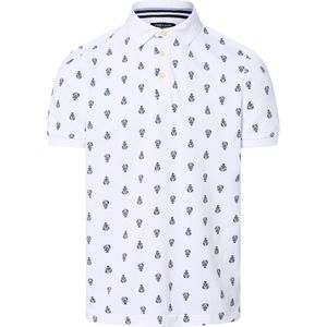 Andrew James Shirt  navy / lichtblauw / wit