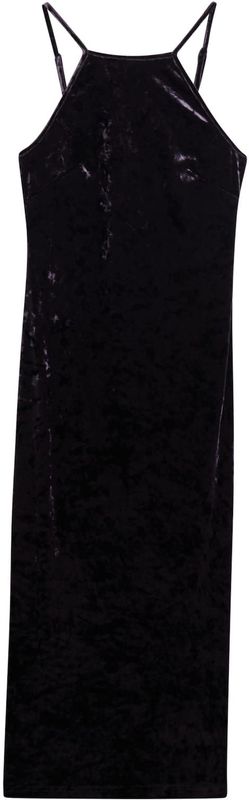 Superdry - Middellange Fluwelen Jurk - A-lijn - Met Kanten Rug