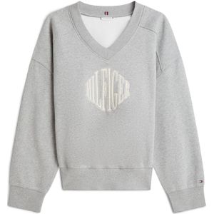 TOMMY HILFIGER Sweatshirt 'VARSITY '  beige / grijs
