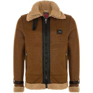 CIPO & BAXX Tussenjas  karamel / lichtbruin / zwart