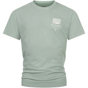 INDICODE JEANS Shirt 'Blank'  pastelgroen / wit