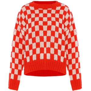 Sookie Trui  beige / rood