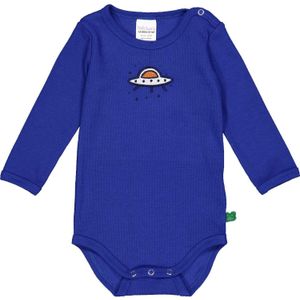Fred's World by GREEN COTTON Rompertje/body  marine / donkerblauw / mandarijn / wit