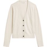 Marc O'Polo - Gebreid Vest - Ecru - V-hals - Lange Mouw