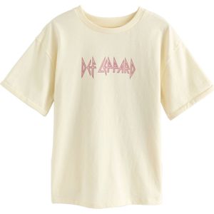 Next Shirt 'Def Leopard'  ecru / royal blue/koningsblauw / lichtblauw / rosa