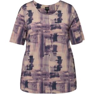 Ulla Popken Shirt  aubergine / donkerlila / abrikoos