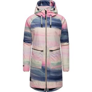 Ragwear Functionele mantel 'Holstic'  lichtbeige / marine / mintgroen / rosa