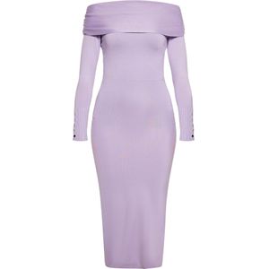 NAEMI Gebreide jurk  lavendel