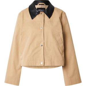 ONLY Tussenjas 'ONLRILEY'  donkerbeige / zwart