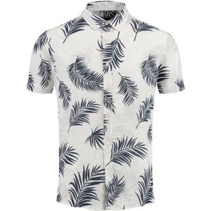 Key Largo - MSH - Overhemd - Navy - Katoen - Bloemenprint
