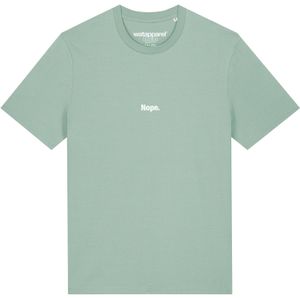 Watapparel Shirt 'Nope'  mintgroen / wit