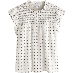 Next Blouse  ecru / zwart