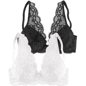 Petite Fleur - Push-up-bh - Set van 2 - High Apex Belijning