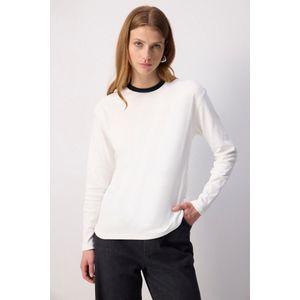 Touche Prive Shirt  ecru / zwart