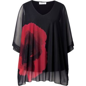 MIAMODA Blouse  rood / zwart