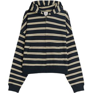 Bershka Sweatvest  navy / lichtgeel