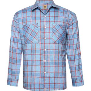 Campus Sutra Overhemd 'Tawny'  duifblauw / rood