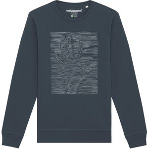 Watapparel Sweatshirt  antraciet / wit
