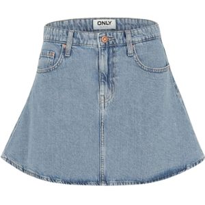 Only Petite Rok 'ONLEDEN'  blauw denim