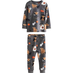 Next - Nachtkledij 'Halloween' - Lichtbruin - 2-delig - Lang/maxi
