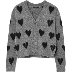 AllSaints Gebreid vest 'AMORA'  grijs / zwart