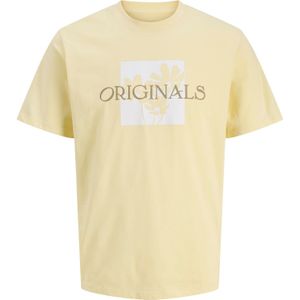 JACK & JONES Shirt  geel / wit