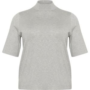 KAFFE CURVE Trui 'Lizzy'  grijs gemêleerd