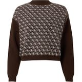 GUESS - AUBREY 4G - Trui - Bruin/Wit