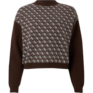 GUESS - AUBREY 4G - Trui - Bruin/Wit