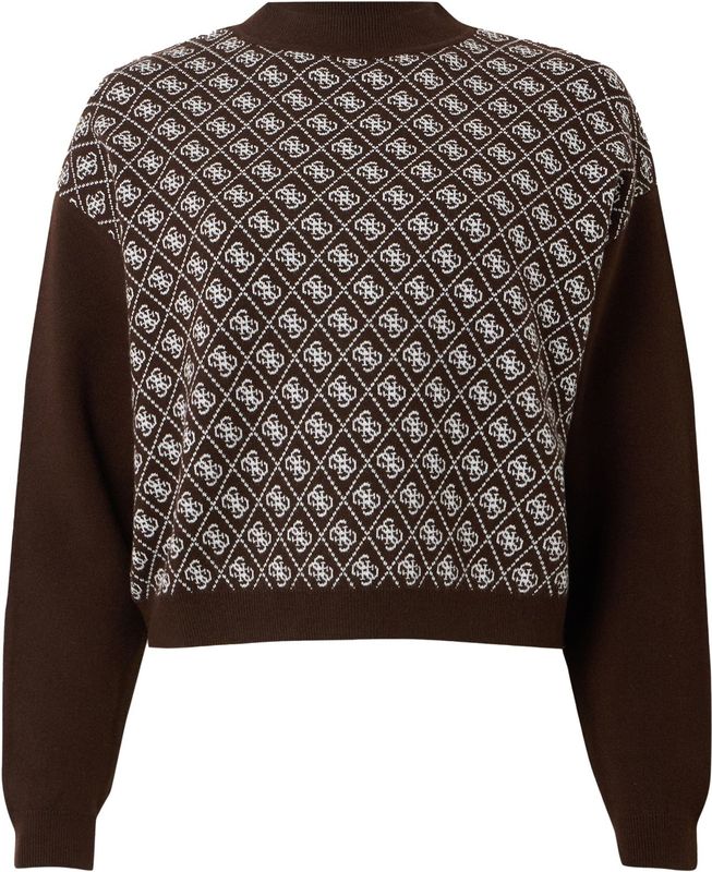 GUESS - AUBREY 4G - Trui - Bruin/Wit