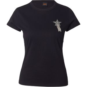 BOSS Shirt 'C_Endora_1'  zwart / zilver