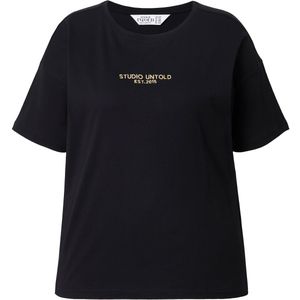 Studio Untold Shirt  geel / zwart