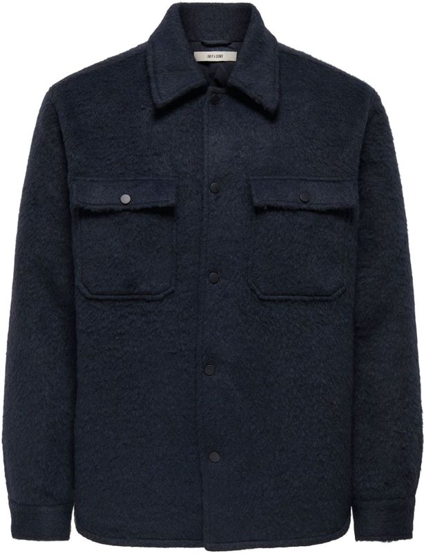 Only & Sons - GIO - Overhemdjack - Regular Fit - Geborsteld Materiaal