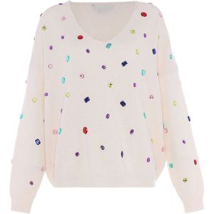 faina Trui  enziaan / rosa / rood / wolwit