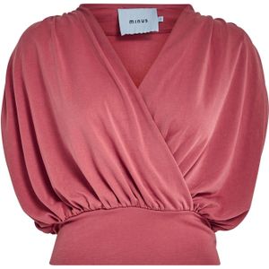 minus Blouse 'Elvie'  lichtrood